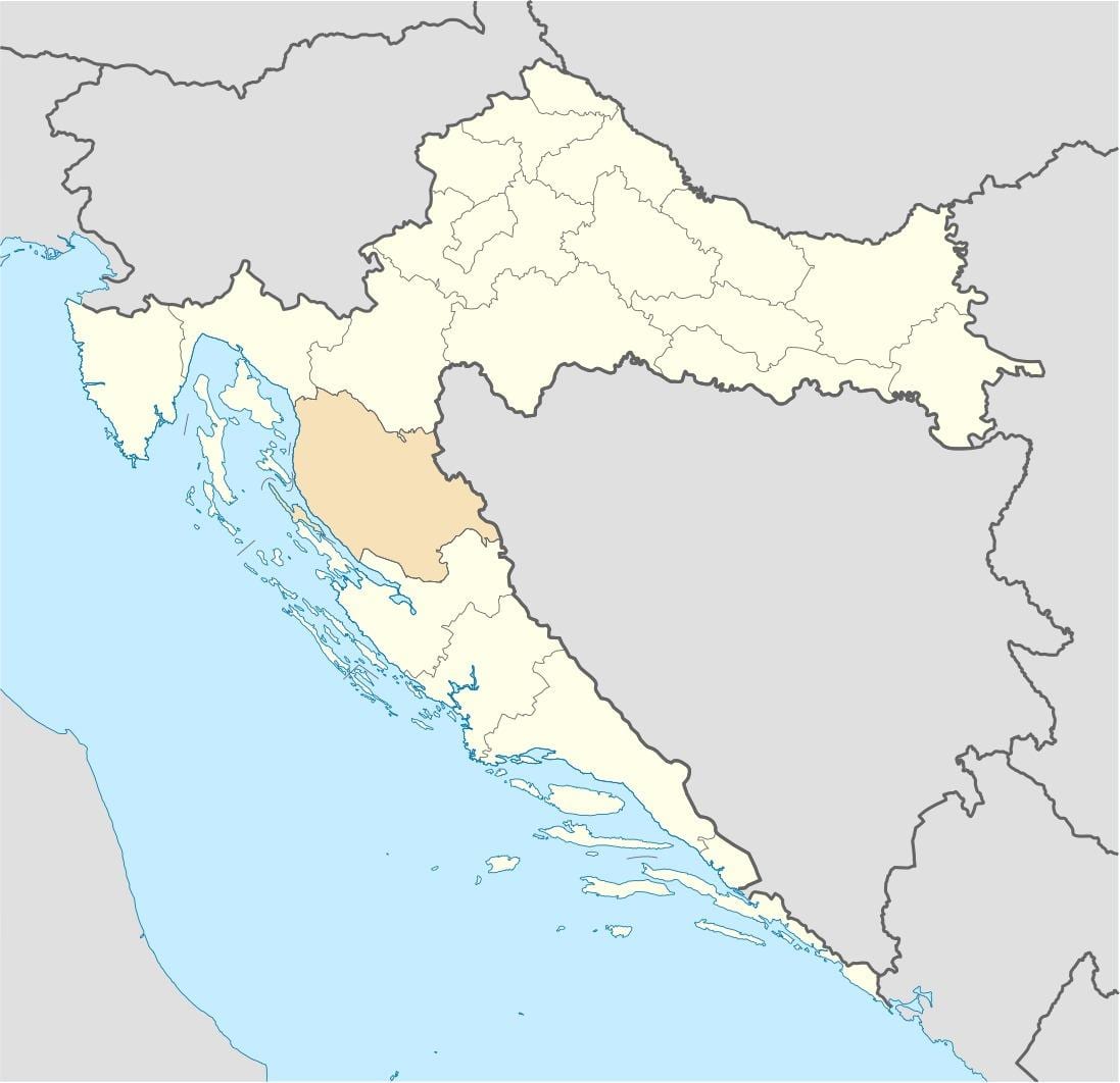 senj ხორვატია რუკა