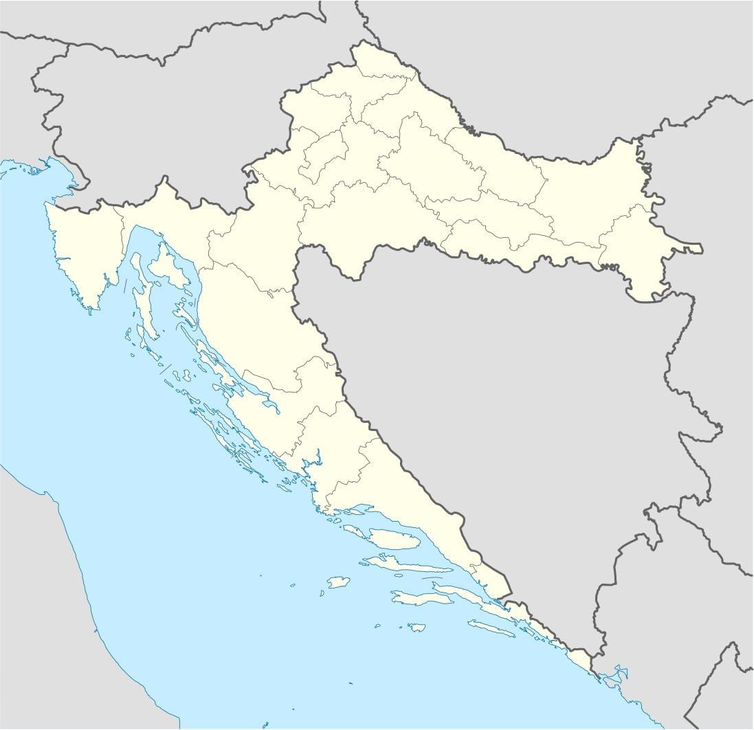 ხორვატია მდებარეობა რუკაზე