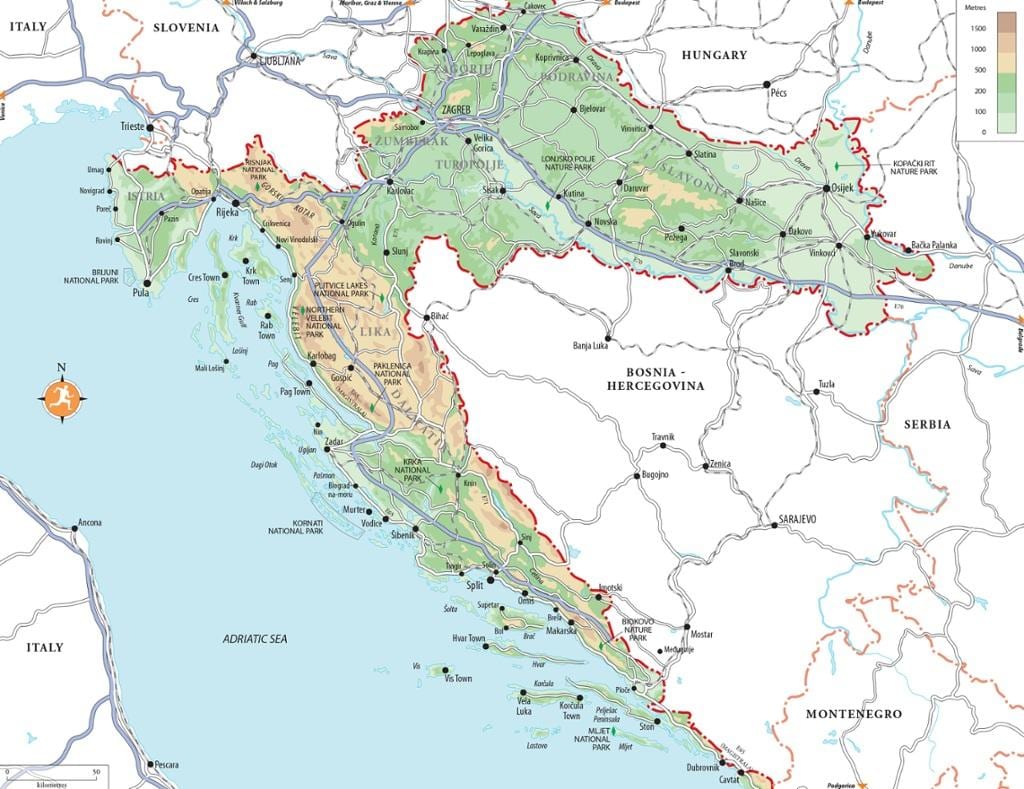 zrce beach ხორვატია რუკა
