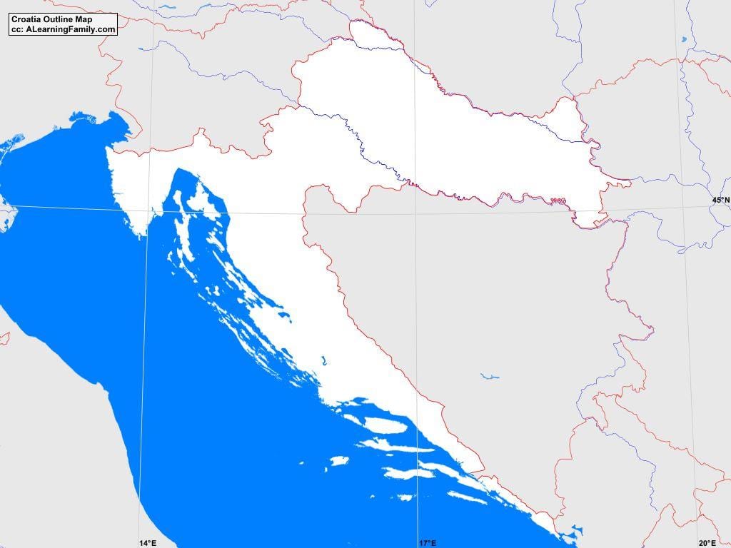 კონტურული რუკა ხორვატია