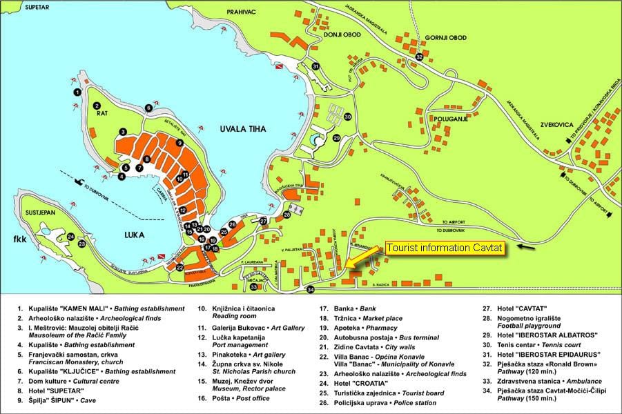რუკა cavtat ხორვატია