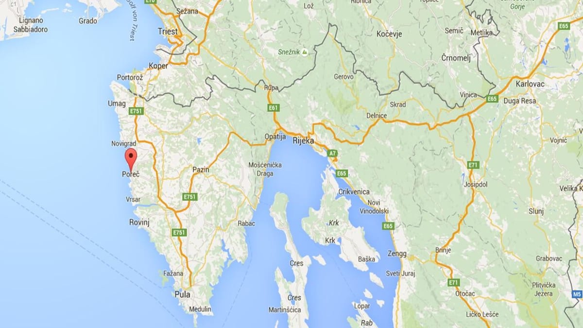 რუკა porec ხორვატია