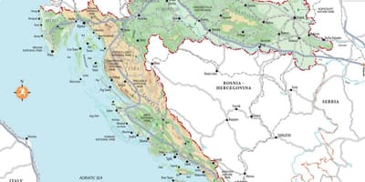 ხორვატია დღესასწაული კურორტებზე რუკა