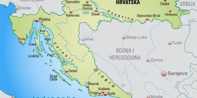 ჩრდილოეთ ხორვატია რუკა