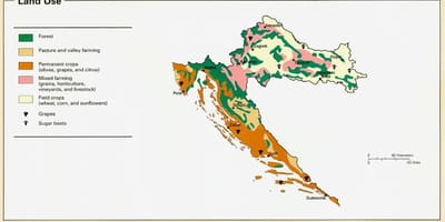 რუკა ხორვატია კლიმატის