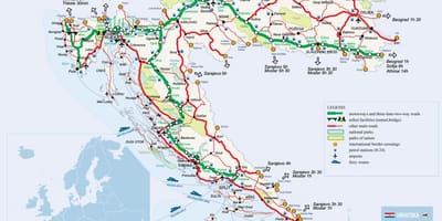 სარკინიგზო რუკა ხორვატია