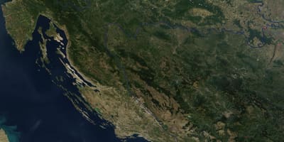 რუკა ხორვატია სატელიტური