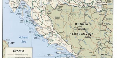 ხორვატიის marinas რუკა
