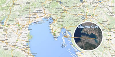 Cres რუკა ხორვატია