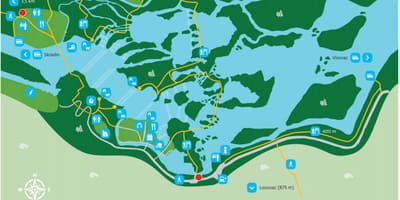 Krka ეროვნული პარკი ხორვატია რუკა